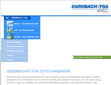 Tablet Screenshot of doernbach-tga.de